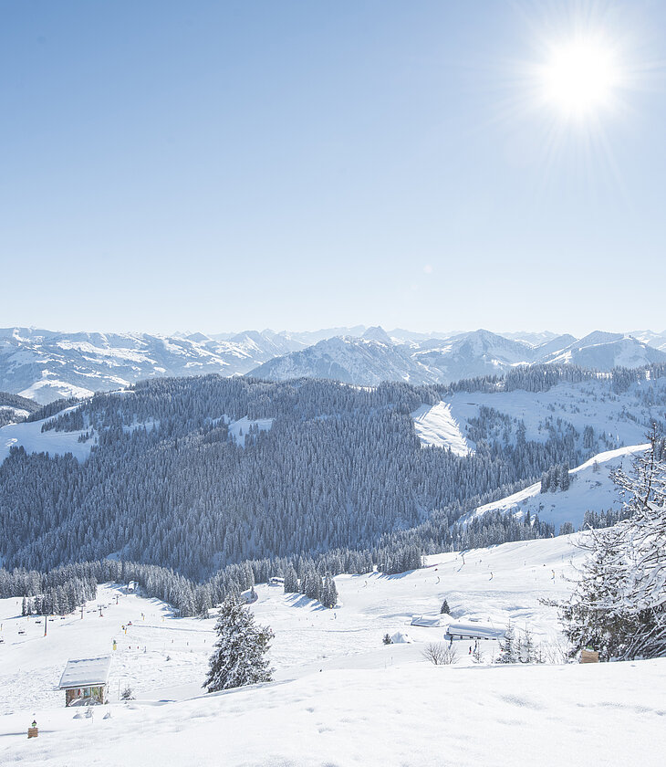 wundervolle Winterlandschaft am Hartkaiser in Ellmau