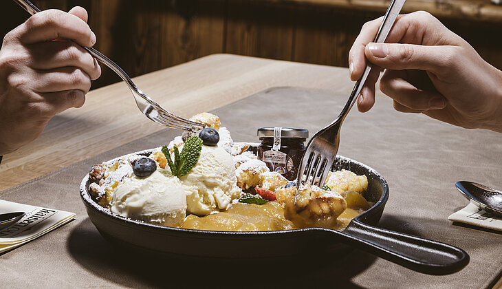 bester Kaiserschmarren in der Kaiserlounge Ellmau ©Alex Gretter